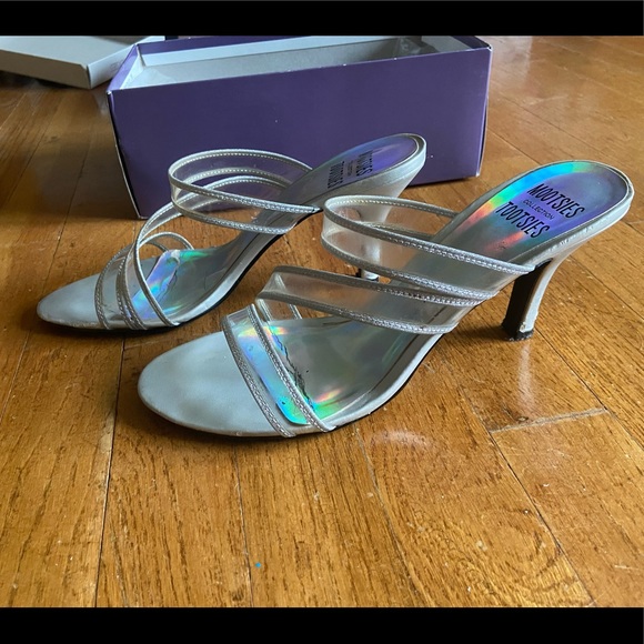 Mootsies tootsies clear and silver heels - Picture 3 of 4